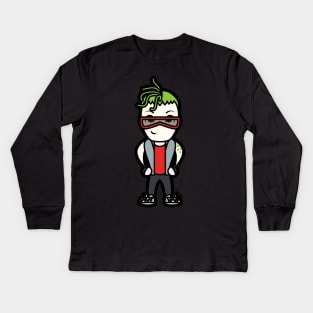 Deuce Gorgon Tooniefied Kids Long Sleeve T-Shirt